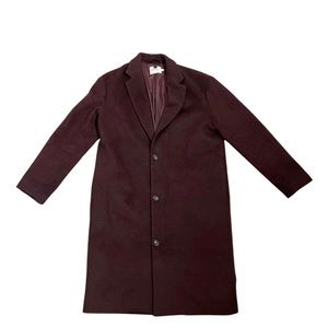 Burgundy TOPMAN pea coat